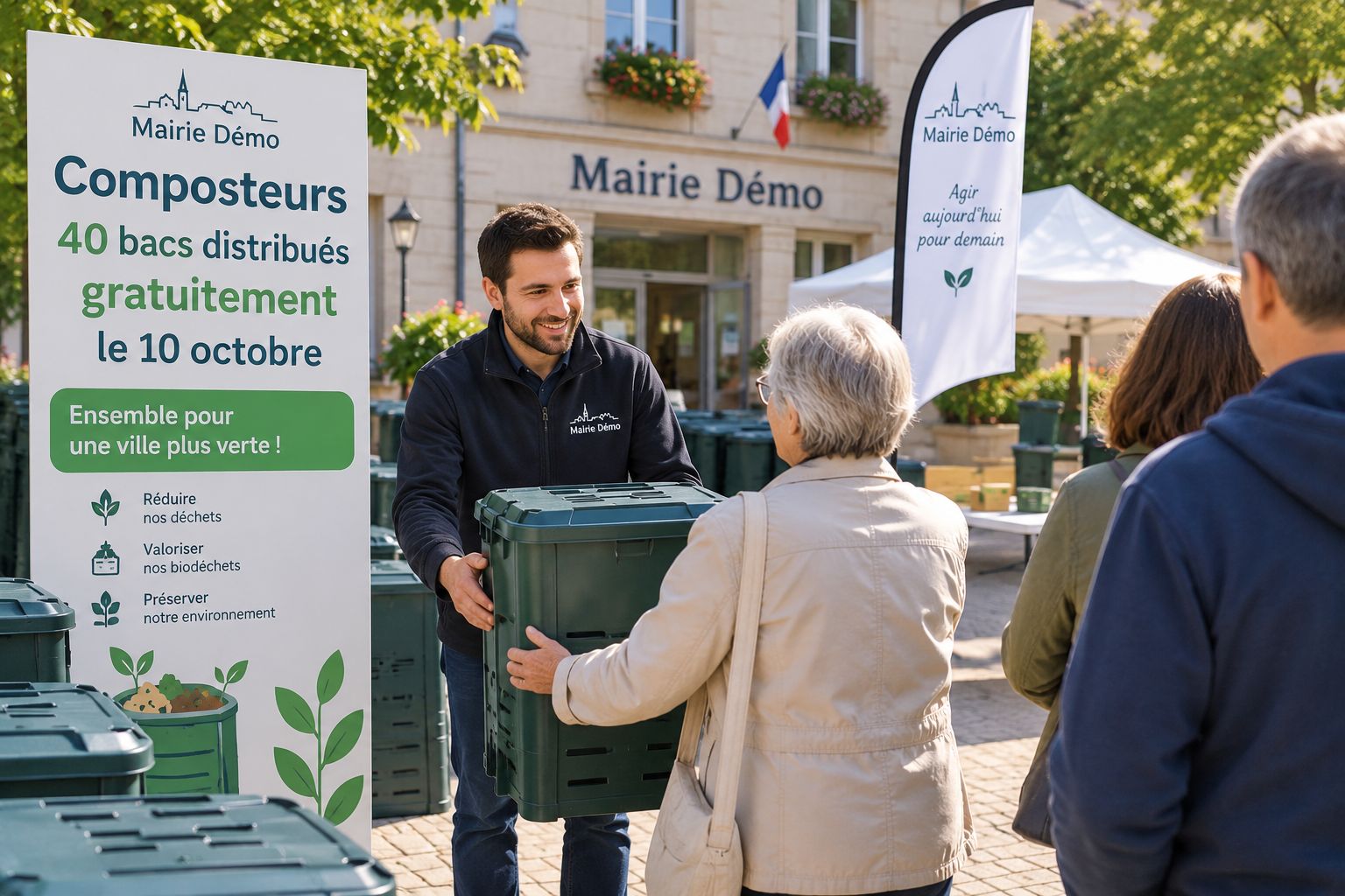 Composteurs : 40 bacs distribués gratuitement le 10 octobre